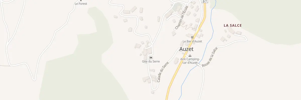 Plan du 5030 Le Serre à Auzet
