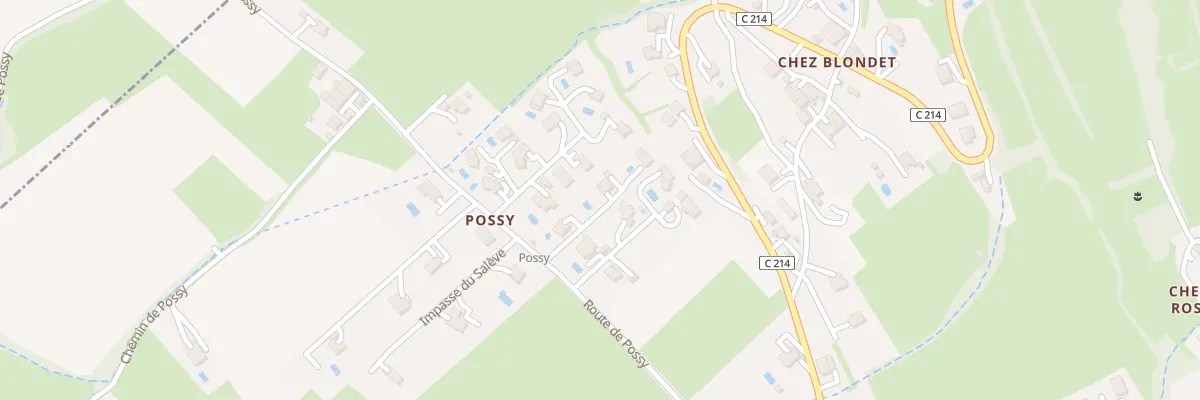 Plan du 294 Rte de Possy à Lucinges