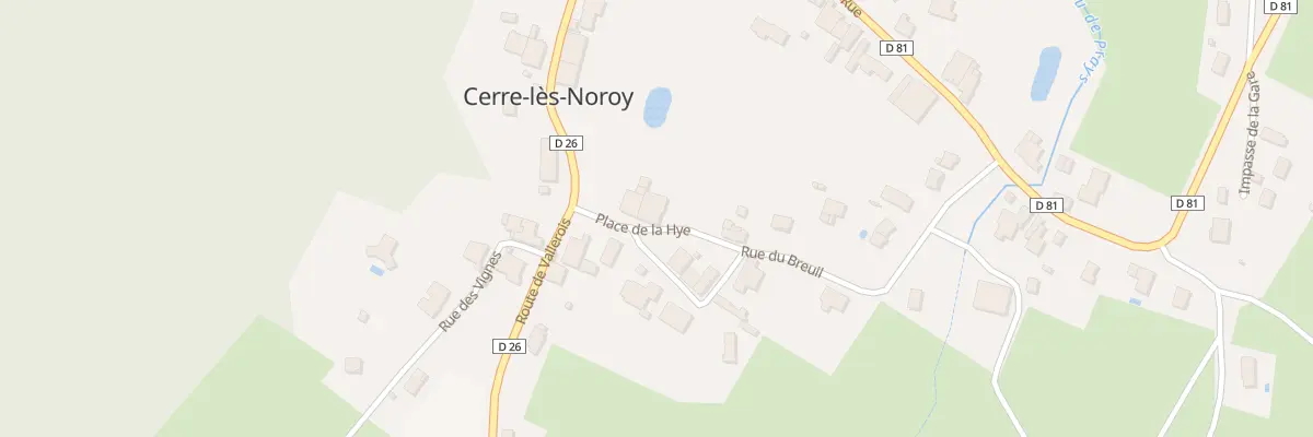 Plan du 4 Pl de la Hye à Cerre-lès-Noroy