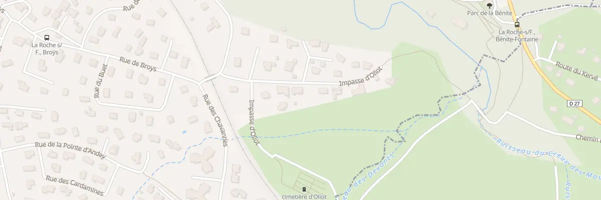 Plan du 120 Imp d’Oliot à La Roche-sur-Foron