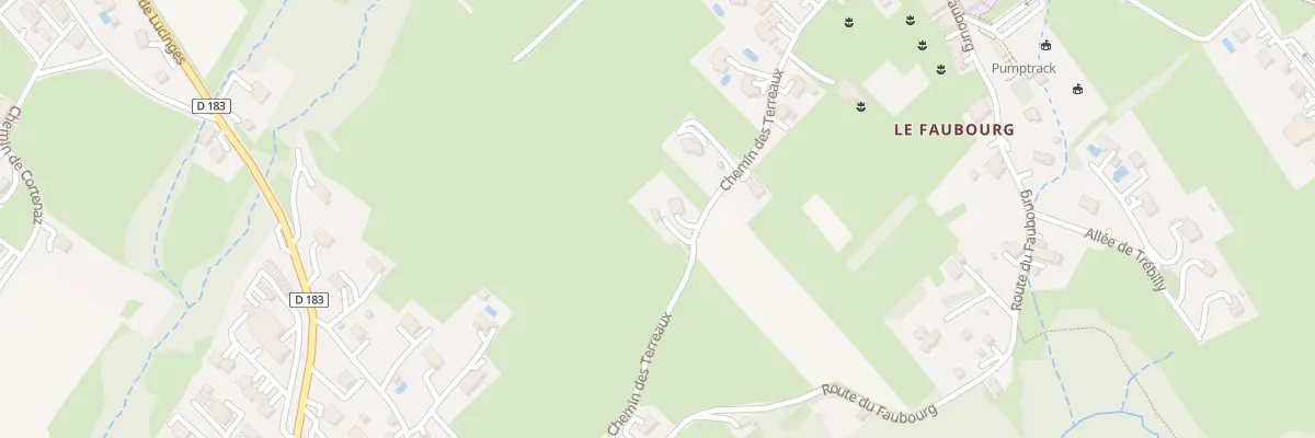 Plan du 282A Che des Terreaux à Lucinges