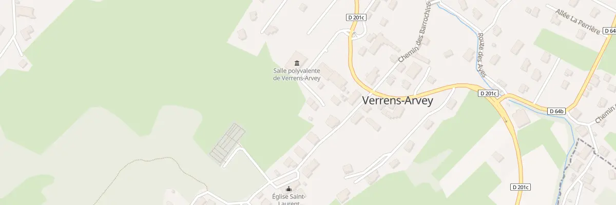 Plan du 723 Rte de Tamie à Verrens-Arvey