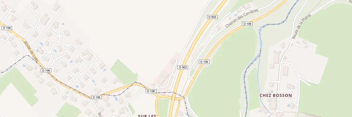 Plan du 98A Rte de Loex à Bonne