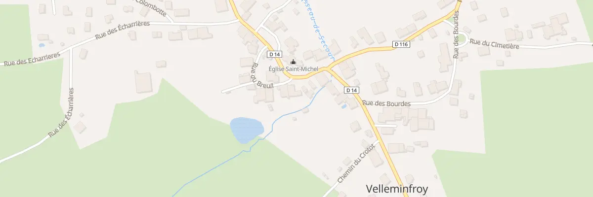Plan du 16 Rue du Breuil à Velleminfroy