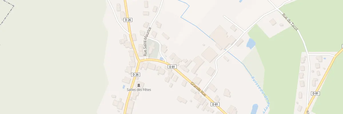 Plan du 2 Gr Grande Rue à Cerre-lès-Noroy