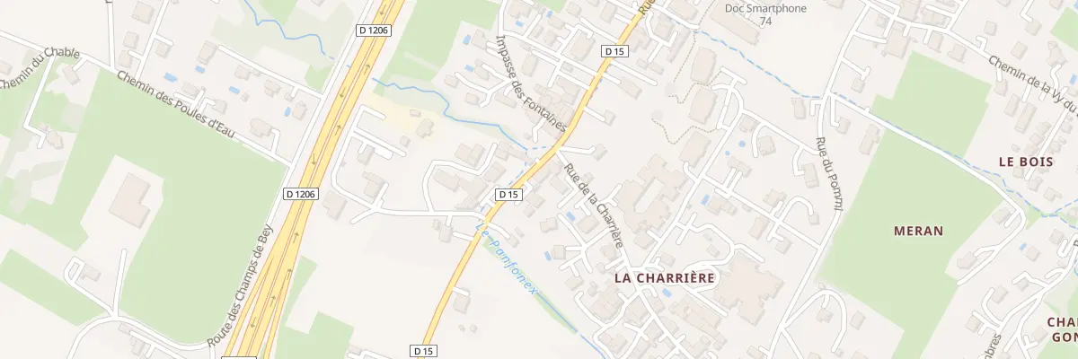 Plan du 1871 Rue des Allobroges à Saint-Cergues