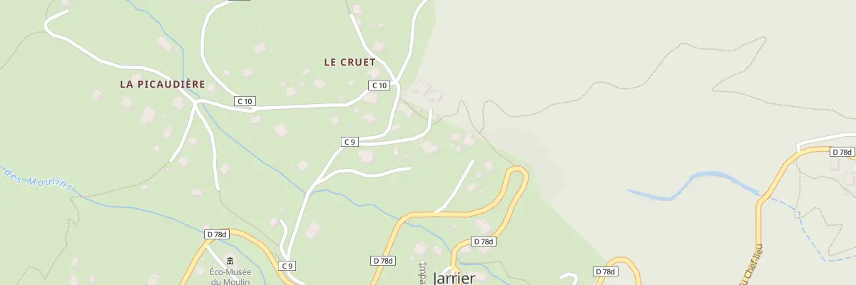 Plan du 5216 Le Cruet à Jarrier
