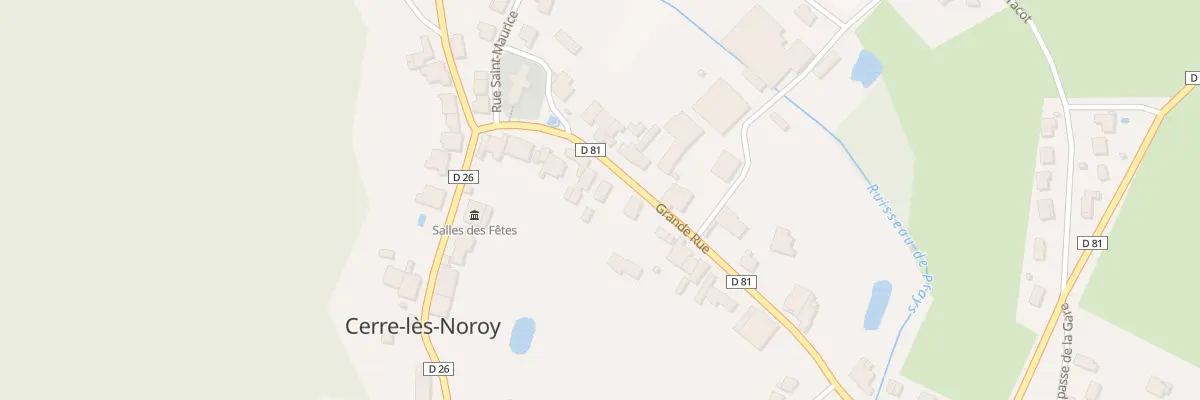 Plan du 11 Gr Grande Rue à Cerre-lès-Noroy