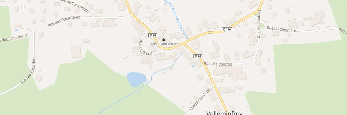 Plan du 18 Grande Rue à Velleminfroy