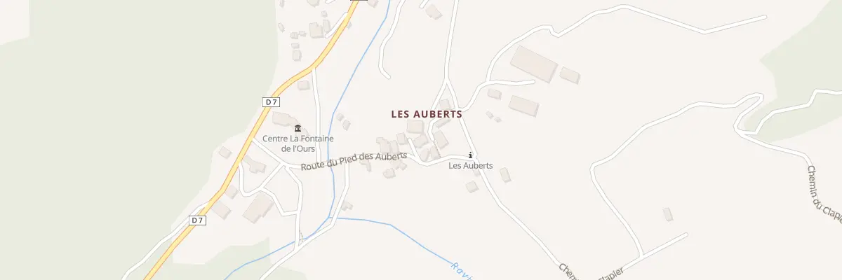 Plan du 5020 Les Auberts à Auzet