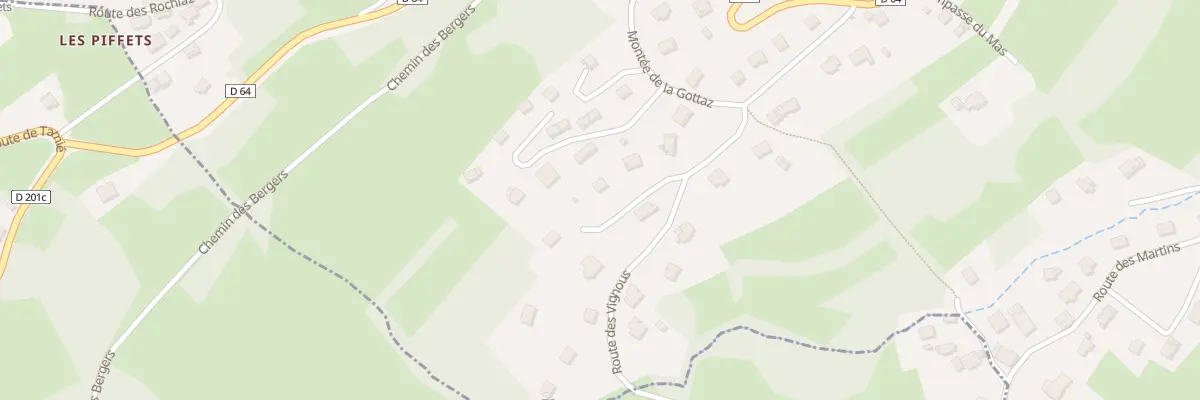 Plan du 70 Imp des Gravonnes à Plancherine