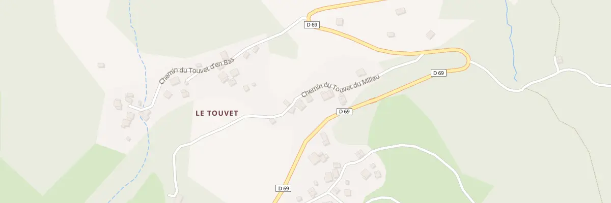 Plan du 5141 Le Touvet d’En Bas à Bonvillard