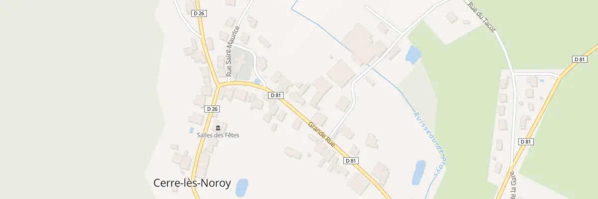 Plan du 8 Gr Grande Rue à Cerre-lès-Noroy