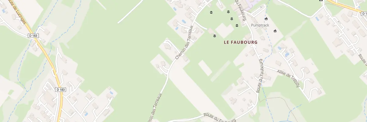 Plan du 225 Che des Terreaux à Lucinges