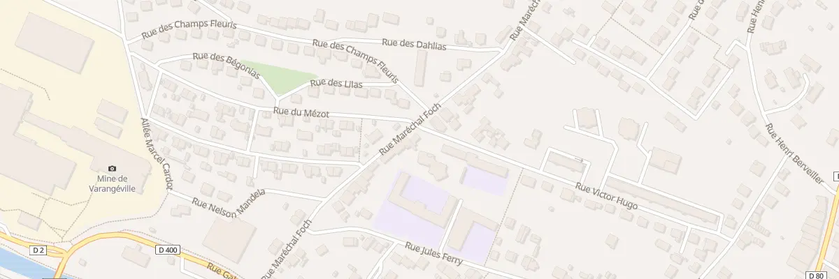 Plan du 24 Rue Marechal Foch à Varangéville