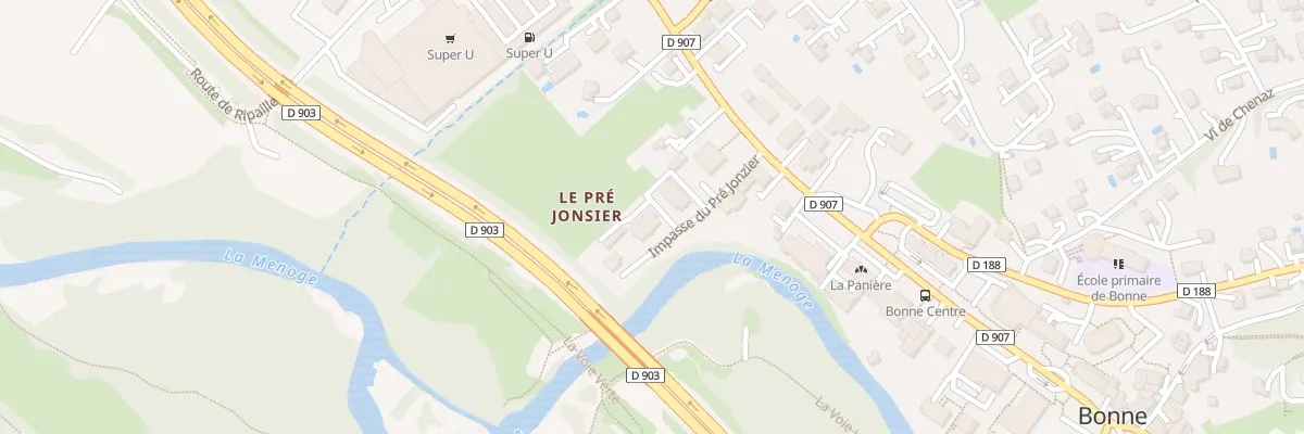 Plan du 84 Imp du Pré Jonzier à Bonne