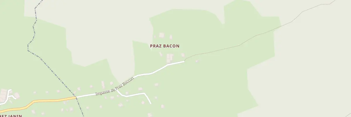 Plan du 297 Imp de Praz Boccon à Saint-Sixt