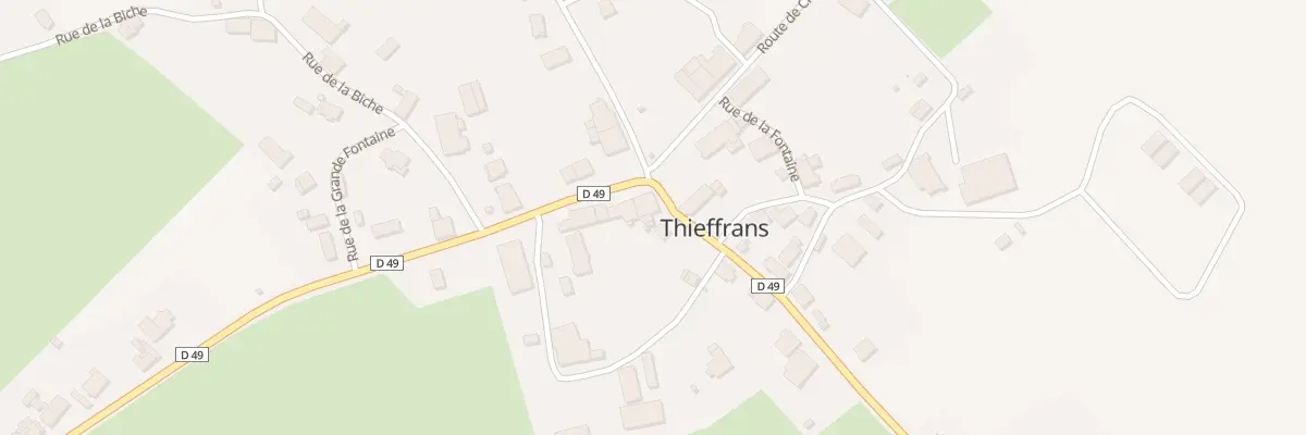Plan du 1 Rue du Faubourg à Thieffrans