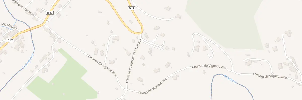Plan du 17 Tra du Rocher de Madame à Lorgues