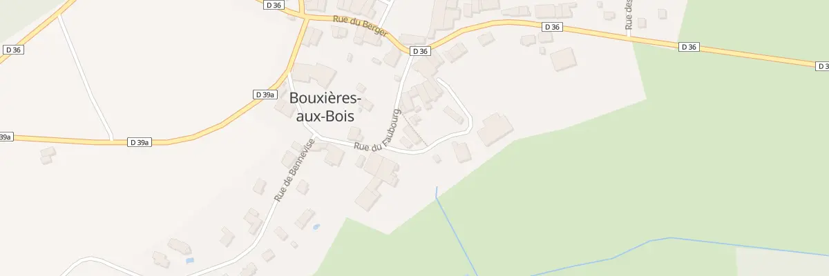 Plan du 77 Rue du Faubourg à Bouxières-aux-Bois