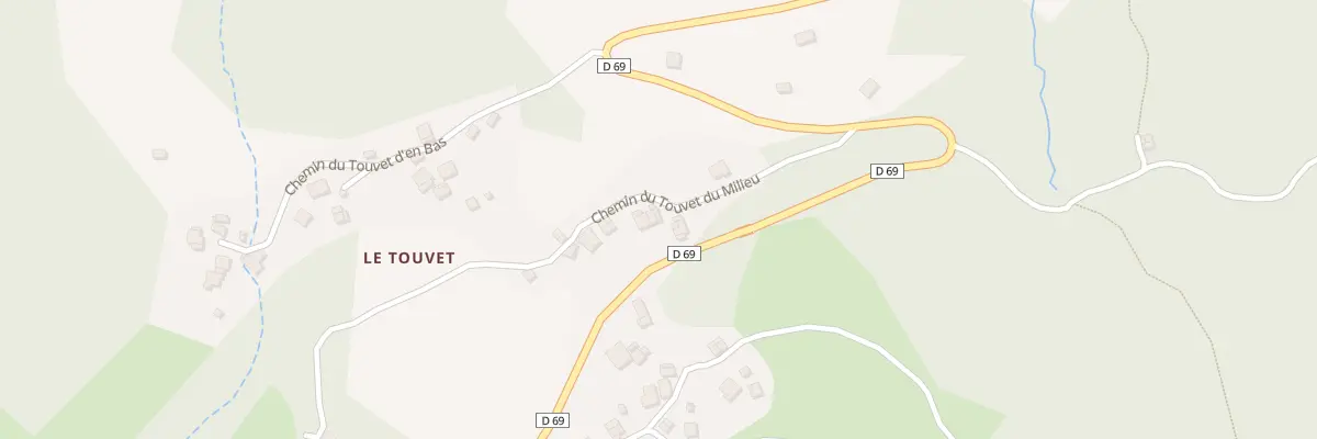 Plan du 5139 Le Touvet d’En Bas à Bonvillard