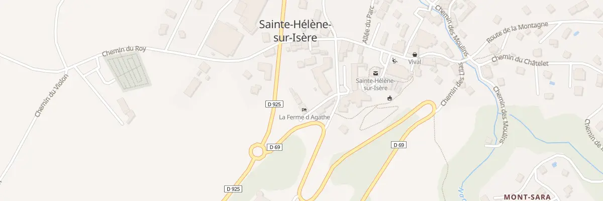 Plan du 50 Che du Château à Sainte-Hélène-sur-Isère
