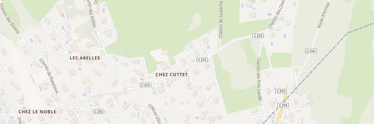 Plan du 1095 Rte de Chez Cottet à Cranves-Sales
