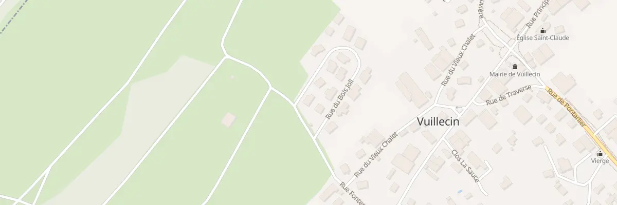 Plan du 14 Rue du Bois Joli à Vuillecin