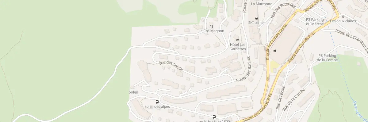 Plan du 786 Rue des Soleils à Orcières