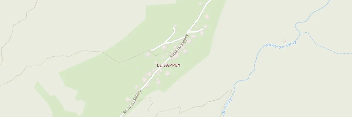 Plan du 5014 Le Sappey à Thônes