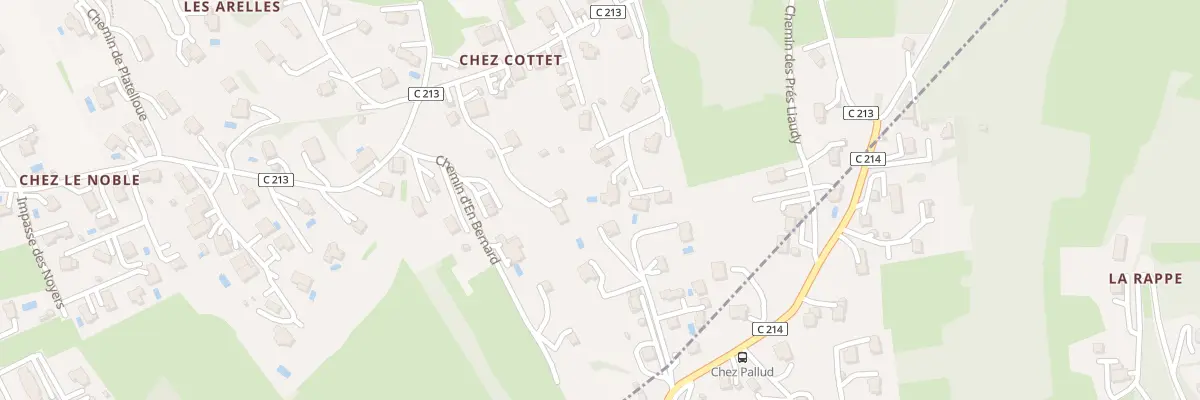 Plan du 1166 Rte de Chez Cottet à Cranves-Sales