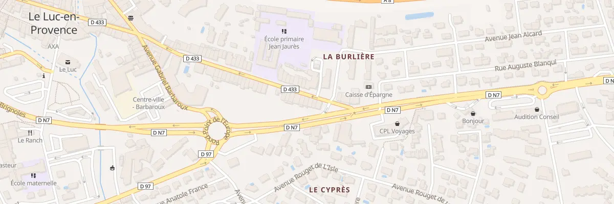 Plan du 54 Rue Jean Jaurès au Luc