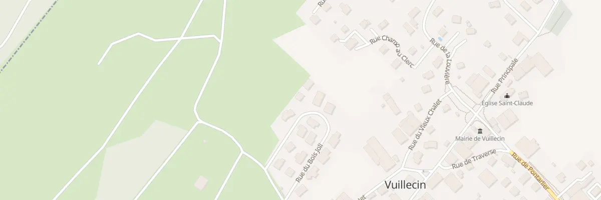 Plan du 13 Rue du Bois Joli à Vuillecin