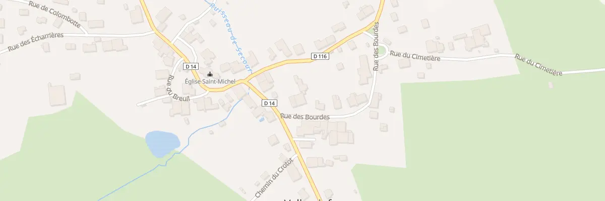 Plan du 3 Rue des Bourdes à Velleminfroy