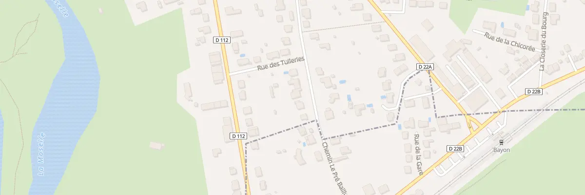 Plan du 20 Rue du Pré Bailly à Bayon