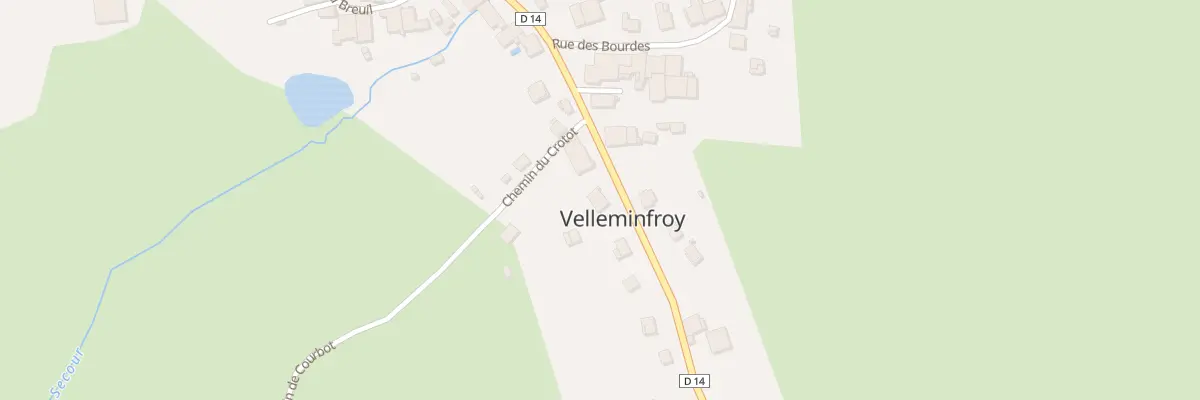 Plan du 34 Grande Rue à Velleminfroy