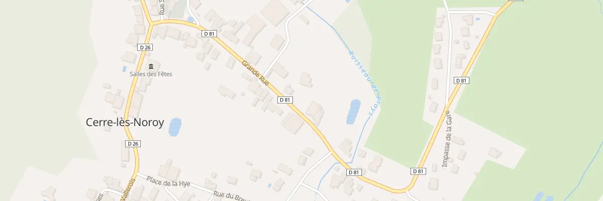 Plan du 16 Gr Grande Rue à Cerre-lès-Noroy