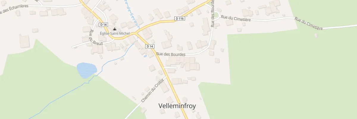 Plan du 1 Rue du Carrefour à Velleminfroy