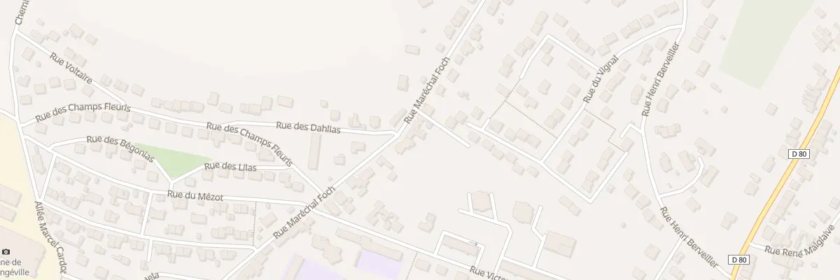 Plan du 40 Rue Marechal Foch à Varangéville