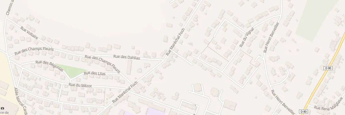 Plan du 42 Rue Marechal Foch à Varangéville