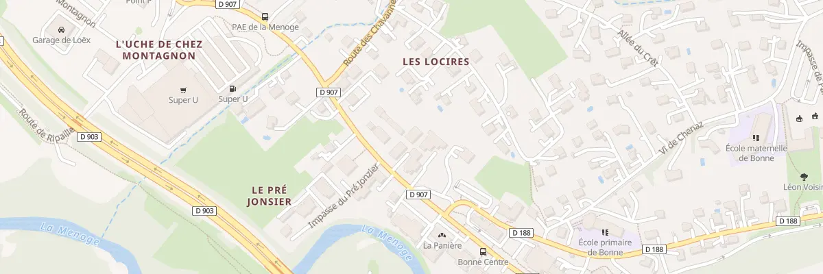 Plan du 278 Av du Leman à Bonne