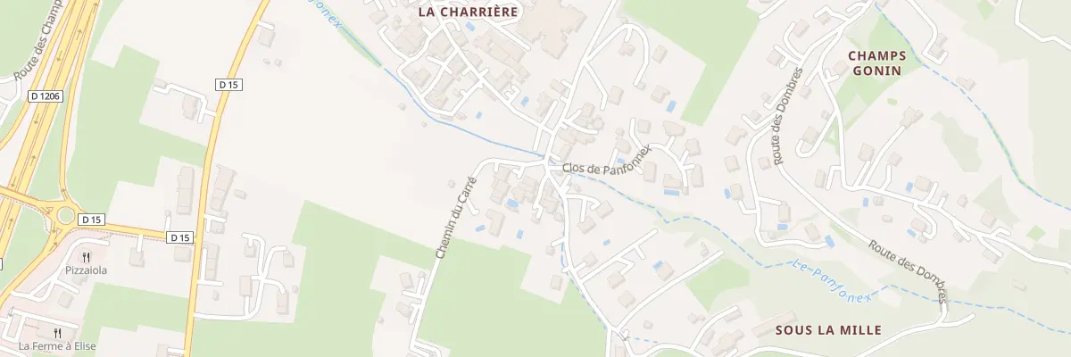 Plan du 17 Che du Carré à Saint-Cergues