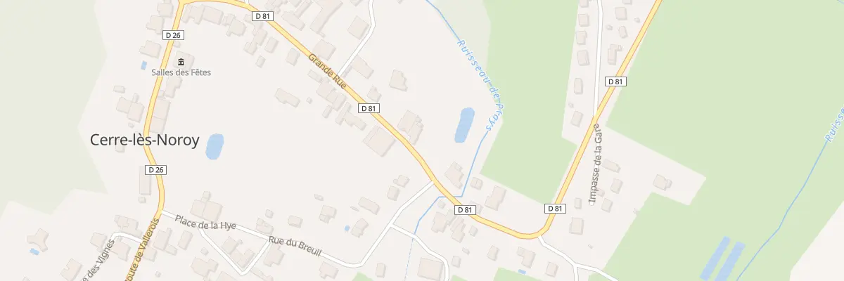 Plan du 22 Gr Grande Rue à Cerre-lès-Noroy
