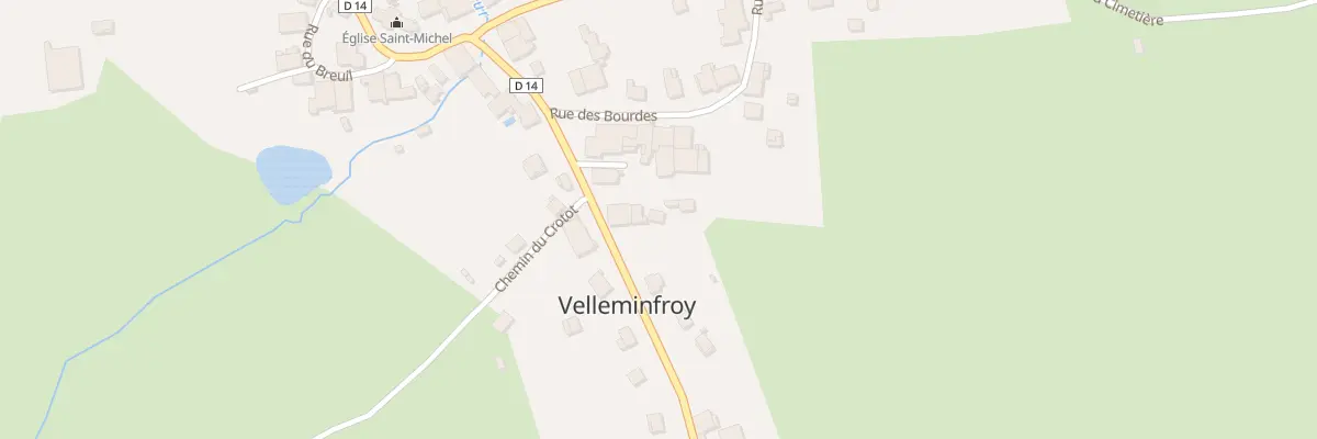 Plan du 15 Grande Rue à Velleminfroy