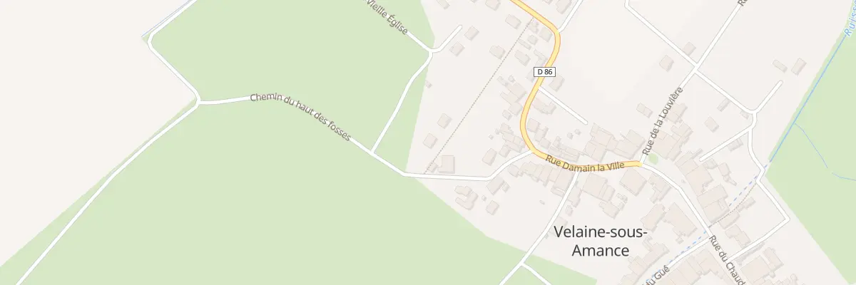 Plan du 12 Rue du Haut des Fosses à Velaine-sous-Amance