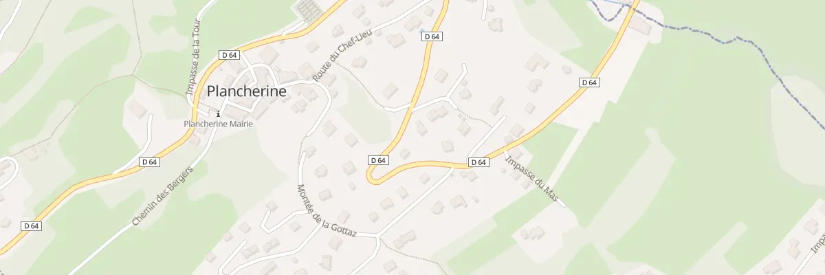 Plan du 1258 Rte de Plancherine à Plancherine