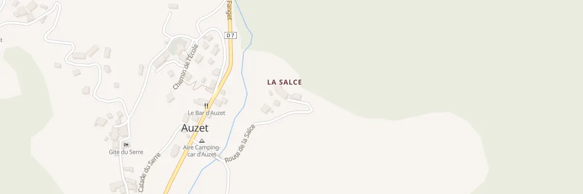 Plan du 5014 La Salce à Auzet
