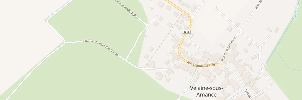 Plan du 10 Rue du Haut des Fosses à Velaine-sous-Amance