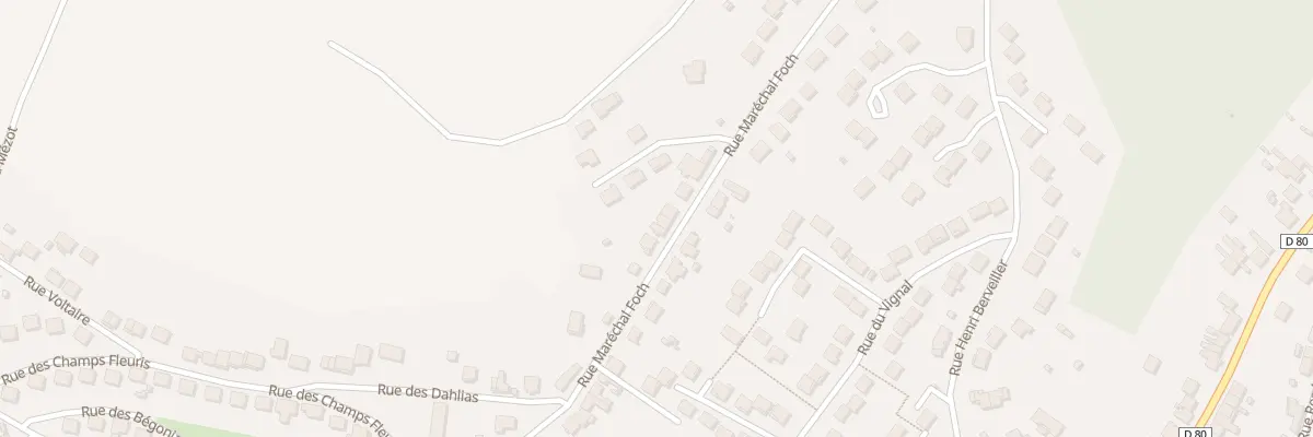 Plan du 23 Rue Marechal Foch à Varangéville