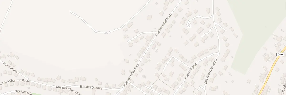 Plan du 25 Rue Marechal Foch à Varangéville